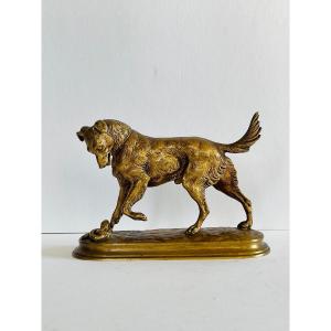 Dog Surprised By A Snake. Jules Moigniez.